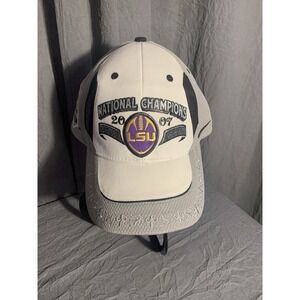 LSU Nike 2007 Football National Champions Embroidered Adjustable Closure Hat Cap